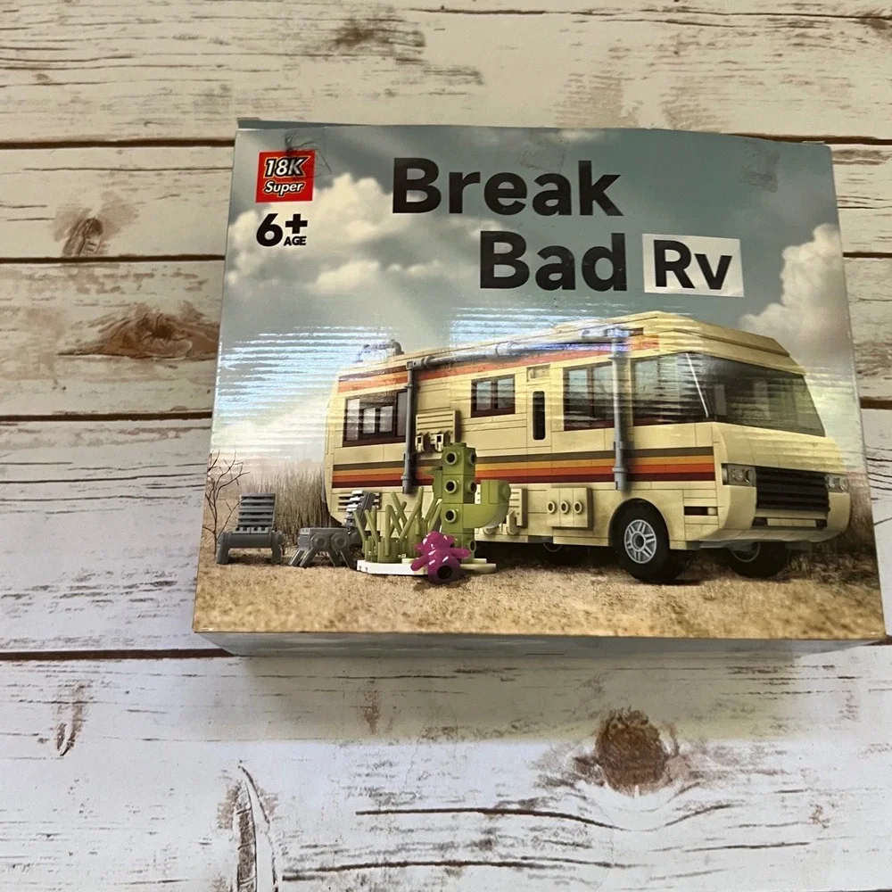 18K Super Building Block Set Break Bad RV Tan Orange F-A0518 746pcs OS